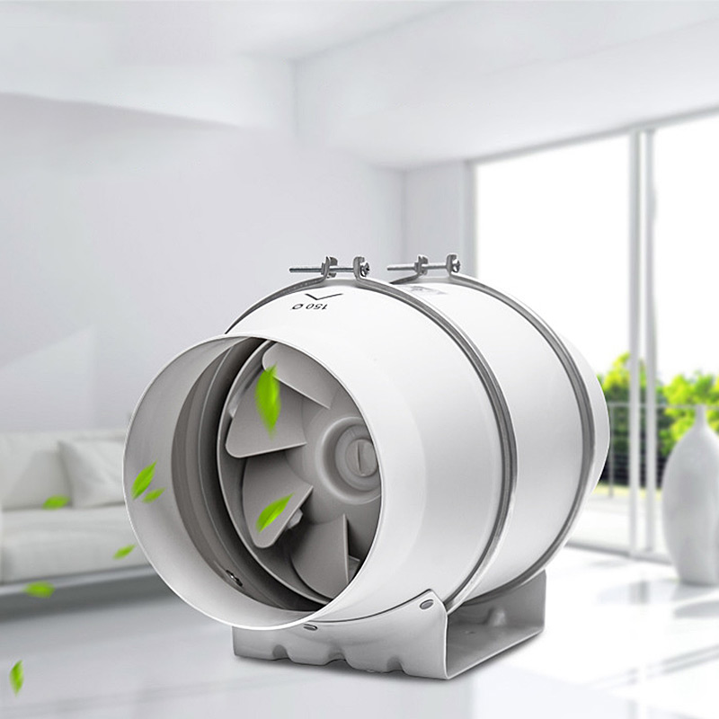 Home Bathroom Vent Fans - Kipas Ventilasi Saluran Udara Inline 6''