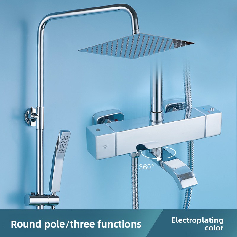 Home For Bathroom - Set Shower Termostatik Stainless Steel Berlapis
