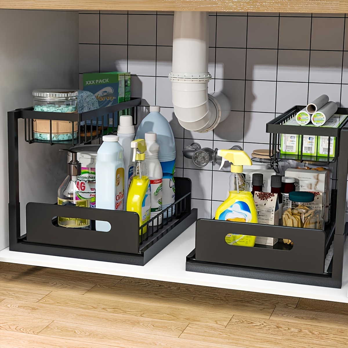 Home Essentials Bathroom Rack - Rak Penyimpanan Dapur di Bawah Wastafel