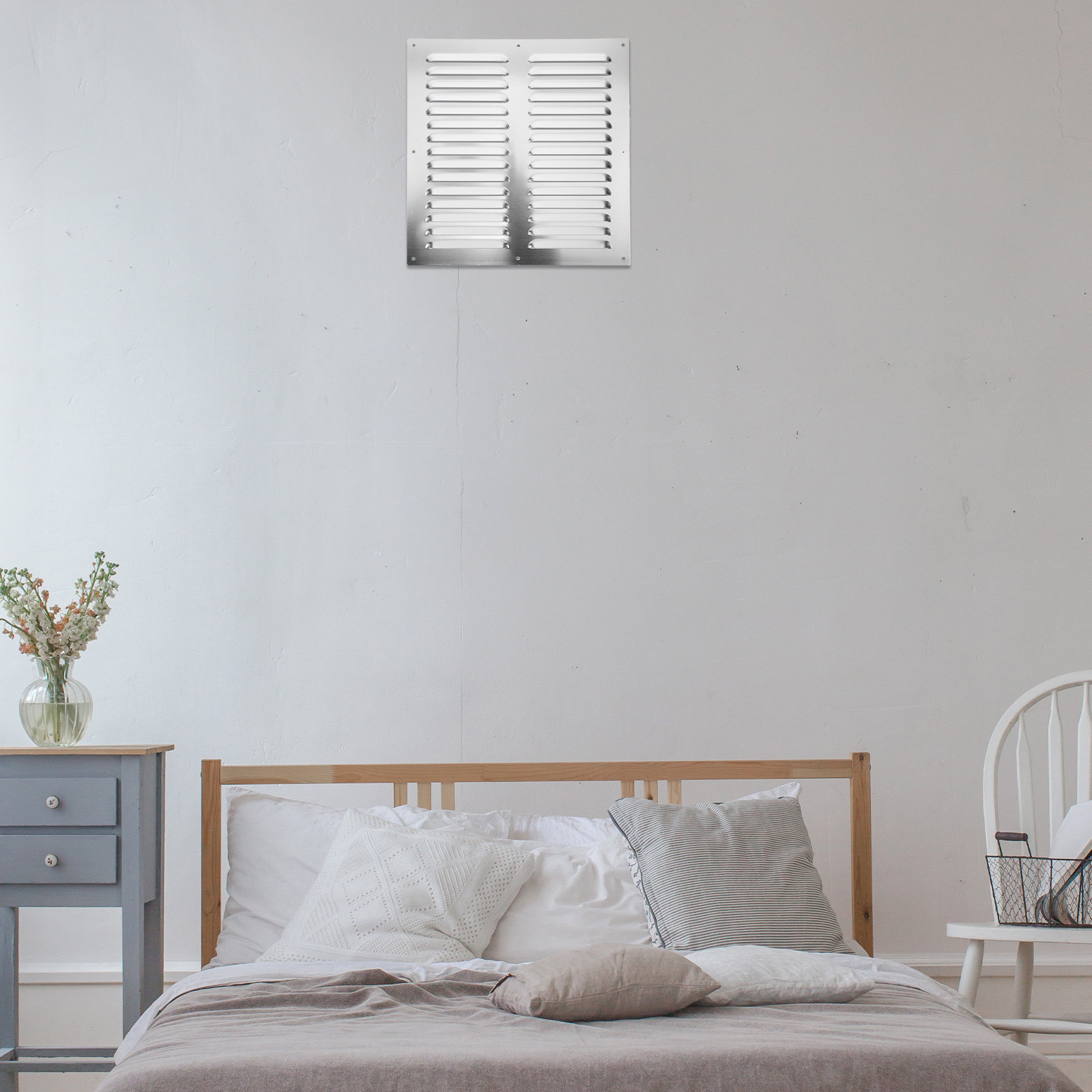 Home Bathroom Vent Fans - Penutup Ventilasi Louver Baja Tahan Karat