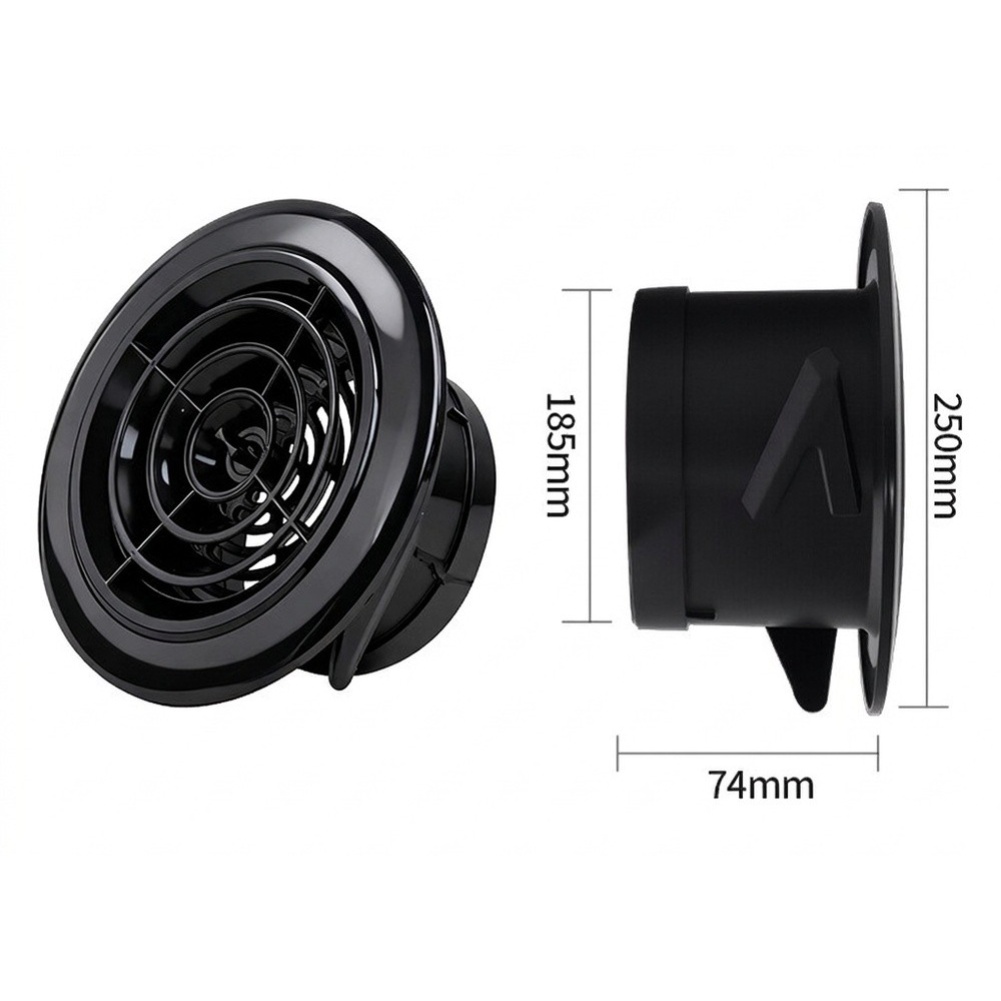 Home Bathroom Vent Fans - Penutup Ventilasi Udara Putar Bulat 200mm