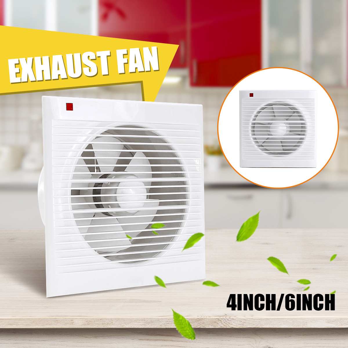 Home Bathroom Vent Fans - Kipas Exhaust Kamar Mandi 4 Inch