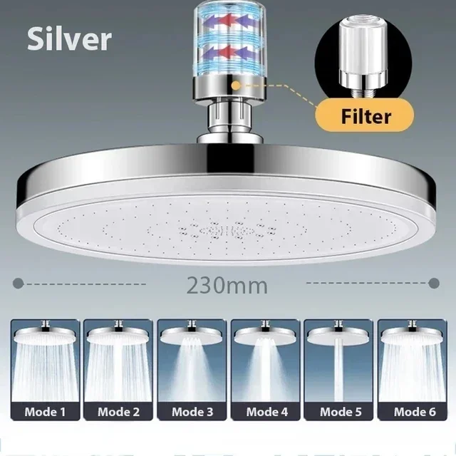 Kepala Pancuran Hujan Supercha - Home Bathroom Taps ulasan dan harga