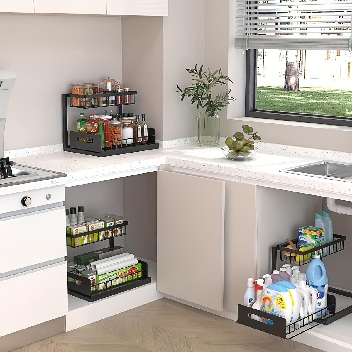 Rak Penyimpanan Dapur di Bawah - Home Essentials Bathroom Rack ulasan dan harga