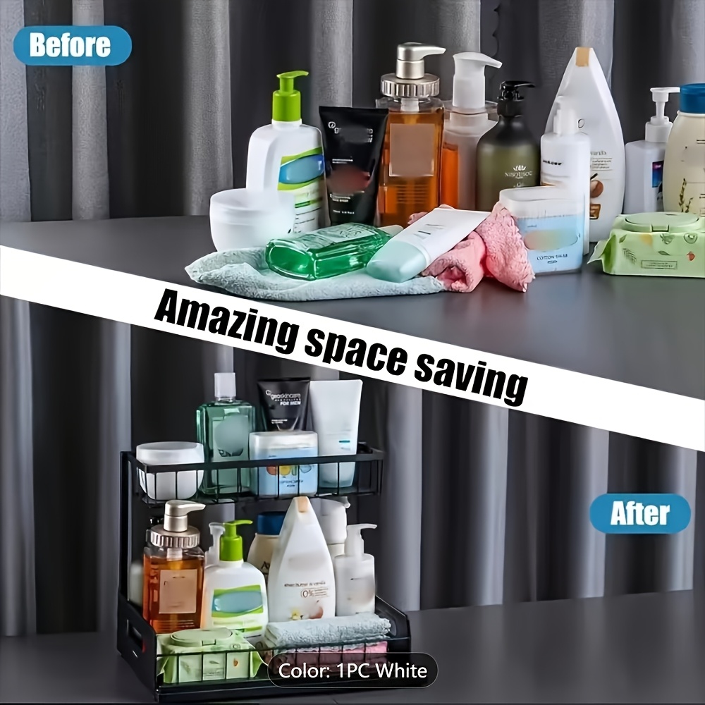 Rak Penyimpanan Dapur di Bawah - Home Essentials Bathroom Rack ulasan dan harga