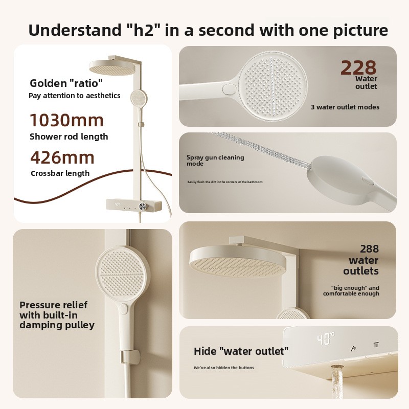 Set Shower Tembaga dengan Laya - Home For Bathroom ulasan dan harga