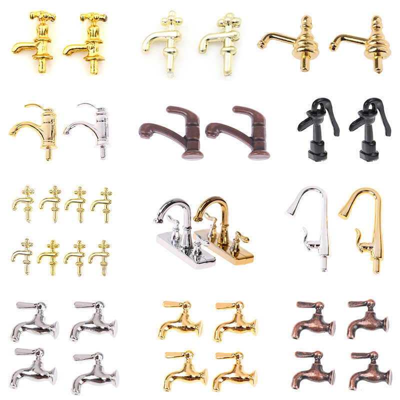 1/2/4/12 Buah 1:12 Miniatur Lo - Home Bathroom Taps ulasan dan harga