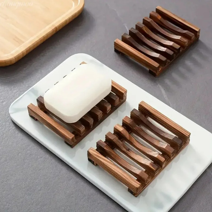 Tempat Sabun Bambu Alami, Rak  - Home Essentials Bathroom Rack ulasan dan harga