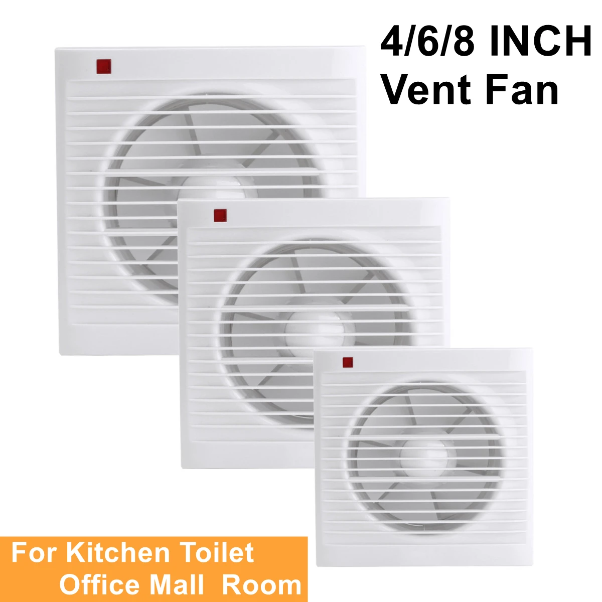 Kipas Exhaust Kamar Mandi 4 In - Home Bathroom Vent Fans ulasan dan harga
