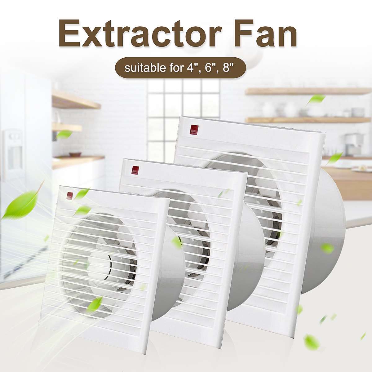 Kipas Exhaust Kamar Mandi 4 In - Home Bathroom Vent Fans ulasan dan harga